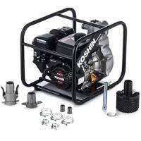 Мотопомпа Koshin SERV-50Z бензиновая, высоконапорная, патрубки 2x2x1″ 50x50x25 мм, 4-тактный двигатель 6.6 л.с., напор - 90 м, 480 л/мин, глубина всасывания - 8 м